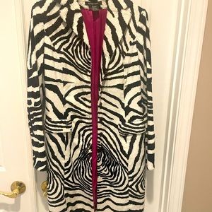 Etcetera zebra coat. Size 4. Perfect condition.